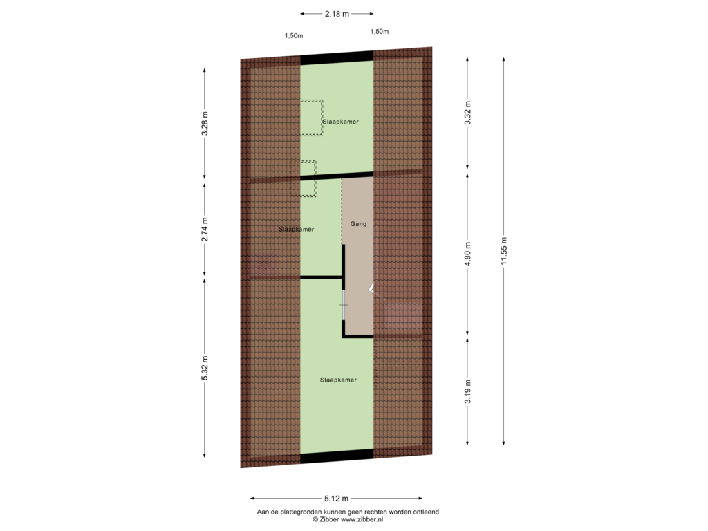 View floorplan of Tweede verdieping of Lingerzijde 10