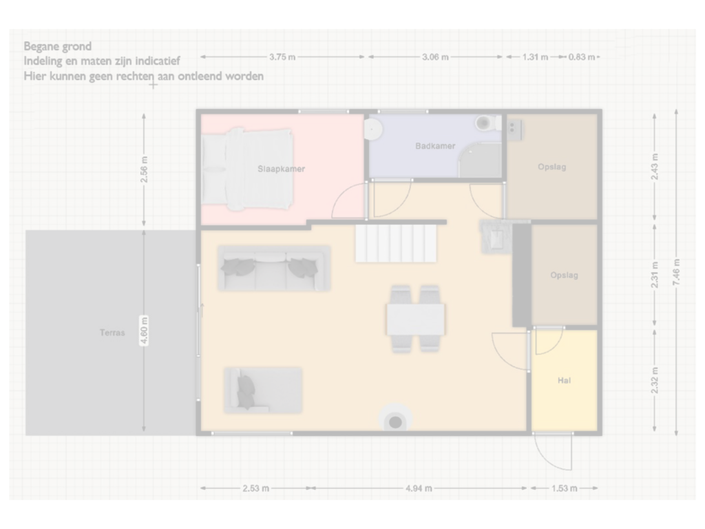 View floorplan of Begane grond of Schaluinen 11-B353