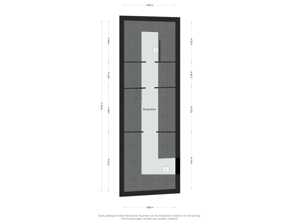 Bekijk plattegrond van Zolder van Hobbelrade 63