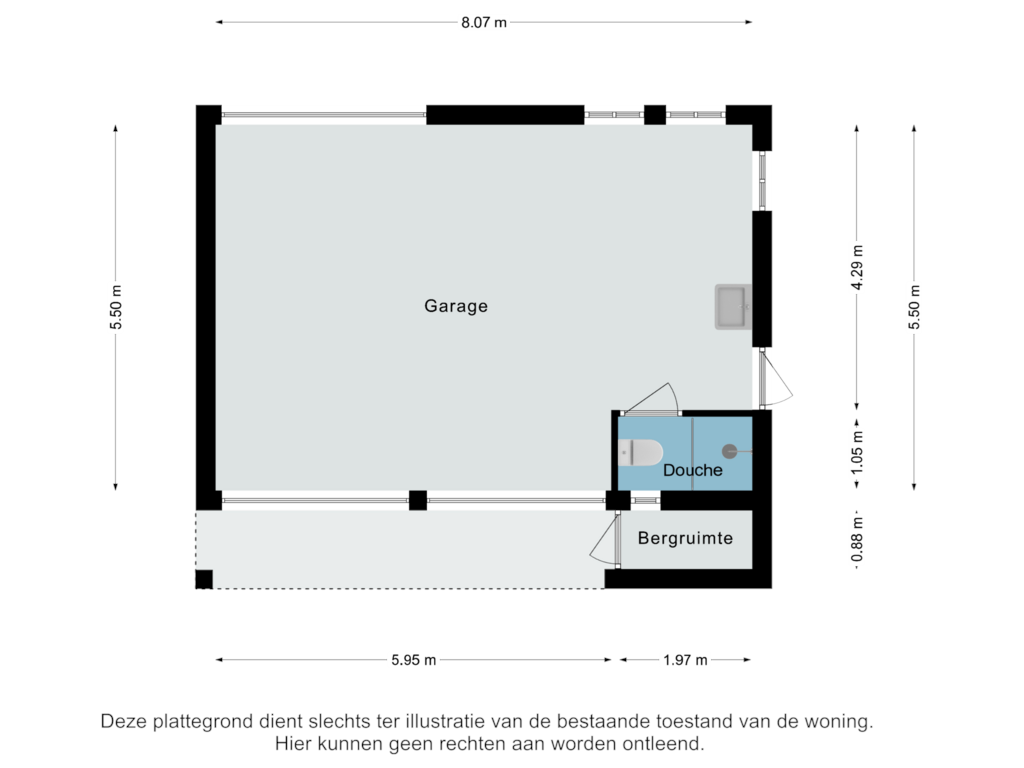 Bekijk plattegrond van Garage van Hobbelrade 63