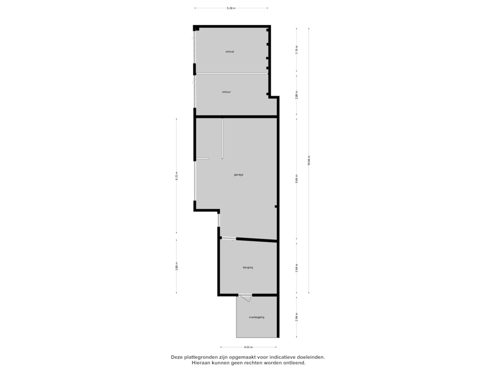 View floorplan of Garage of Molendijk 44