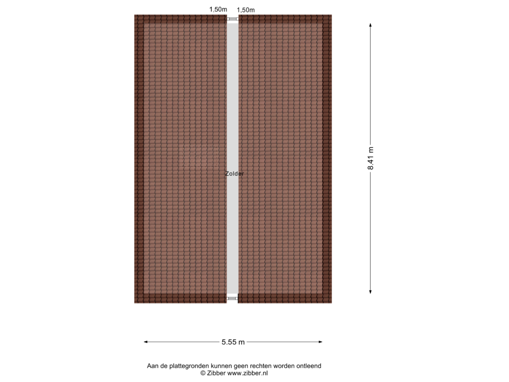 View floorplan of Zolder of Klaproos 37