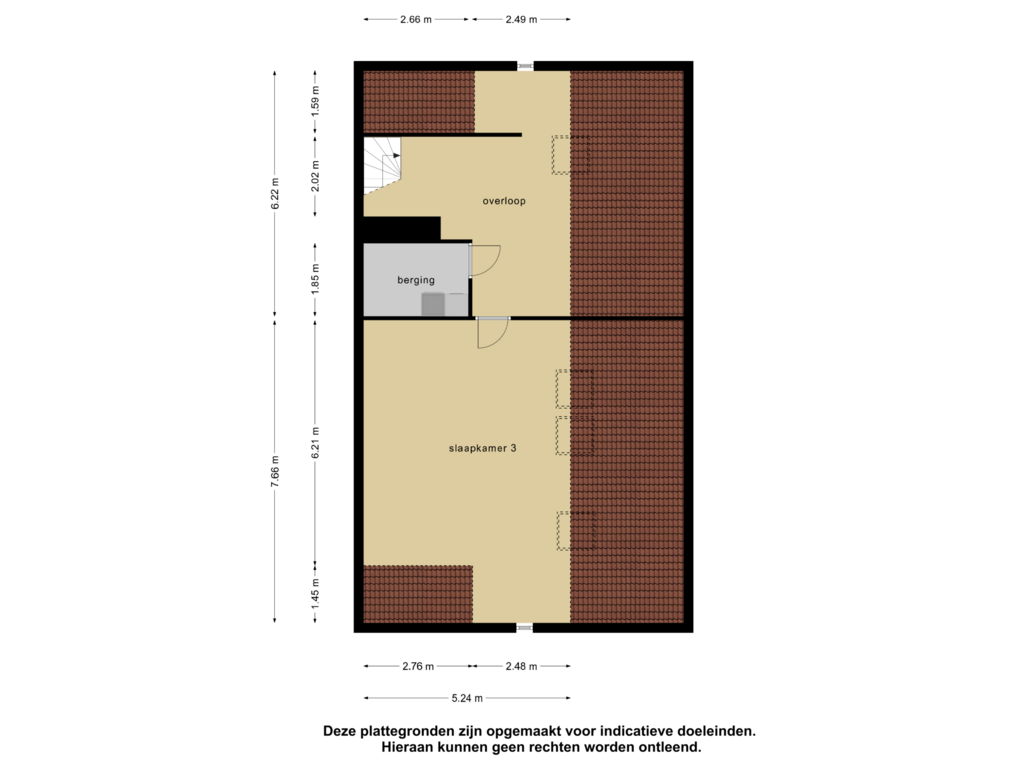 Bekijk plattegrond van 1e verdieping van A.Vlaminckxplein 21