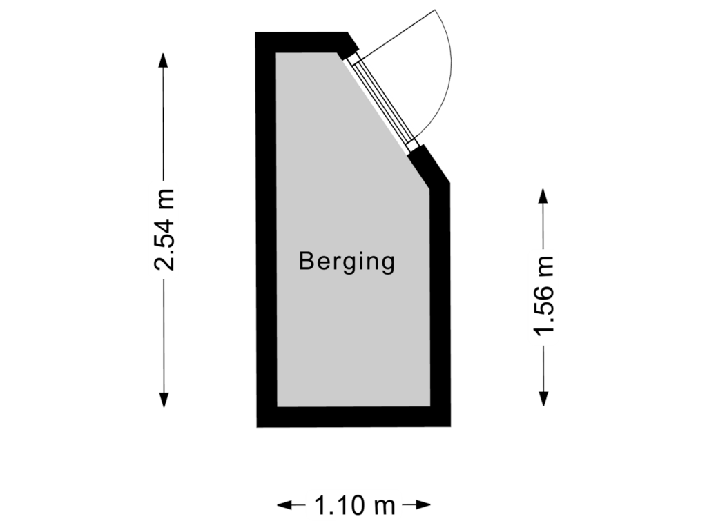 Bekijk plattegrond van Berging van Rijn 61