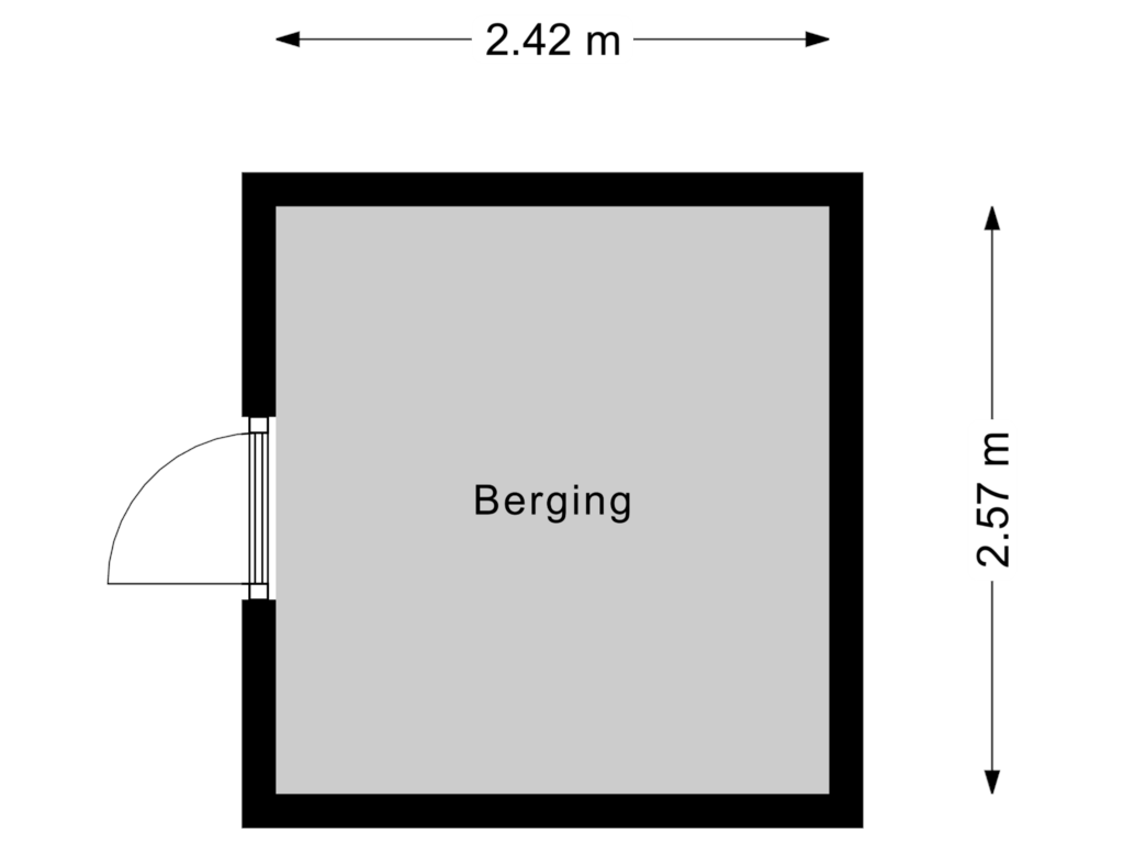 Bekijk plattegrond van Berging van Kromme Elleboog 46