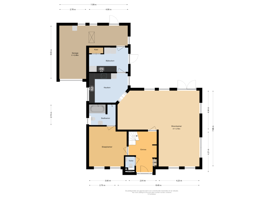 Bekijk plattegrond van Begane grond van H.M. van Randwijklaan 20