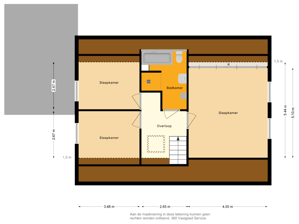 Bekijk plattegrond van 1e Verdieping van Pluimersdijk 25-B