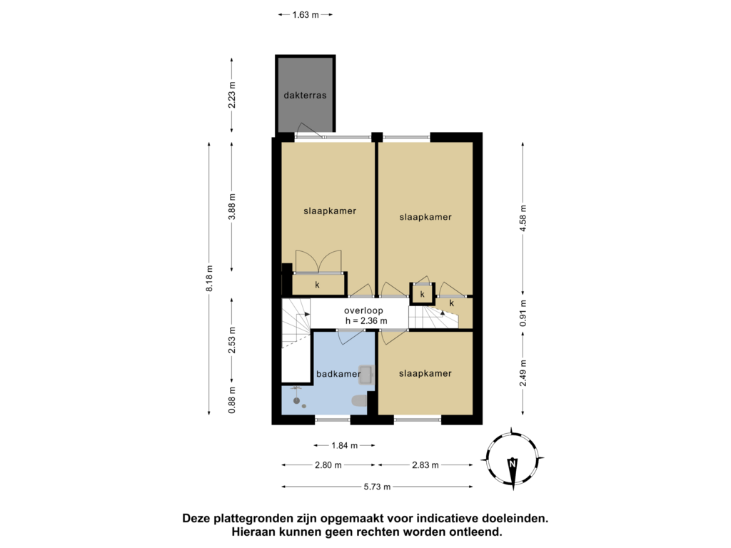 Bekijk plattegrond van 2_1e verdieping van Stresemannlaan 88