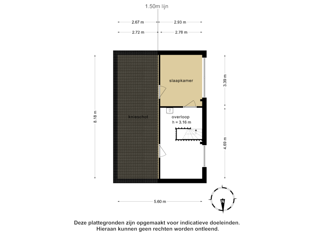 Bekijk plattegrond van 3_2e  verdieping van Stresemannlaan 88