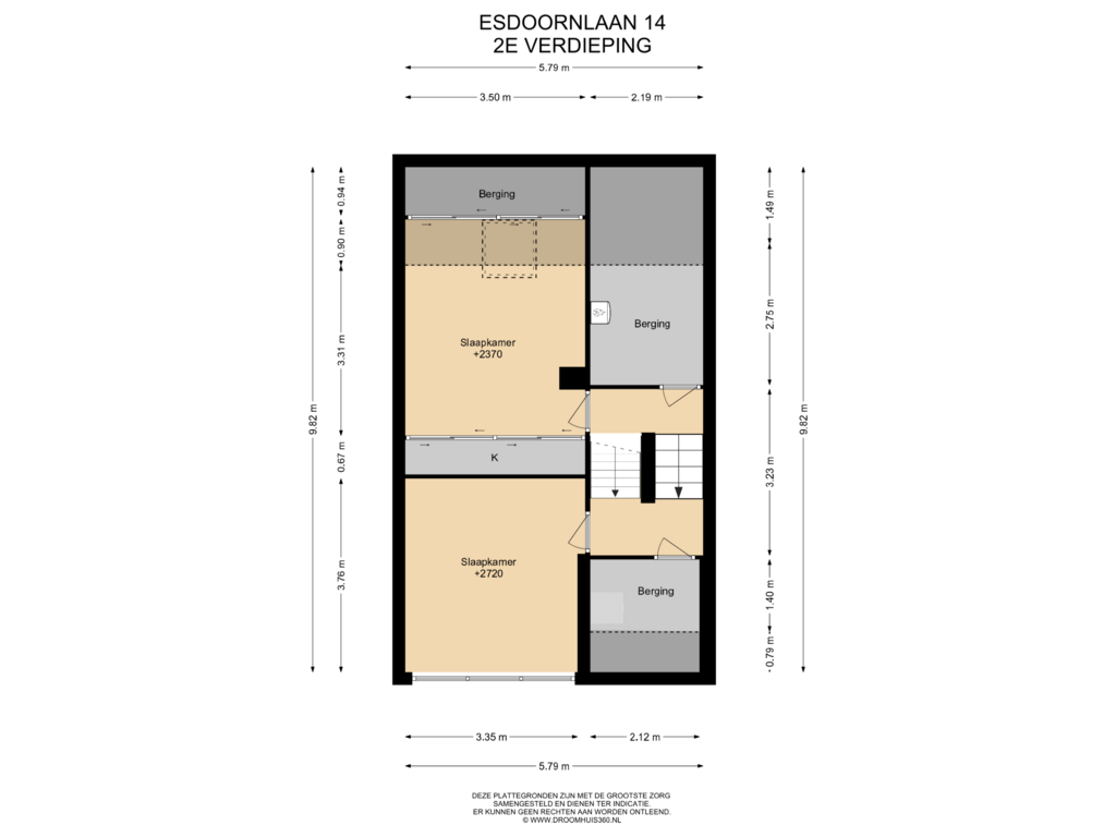 Bekijk plattegrond van 2E Verdieping van Esdoornlaan 14