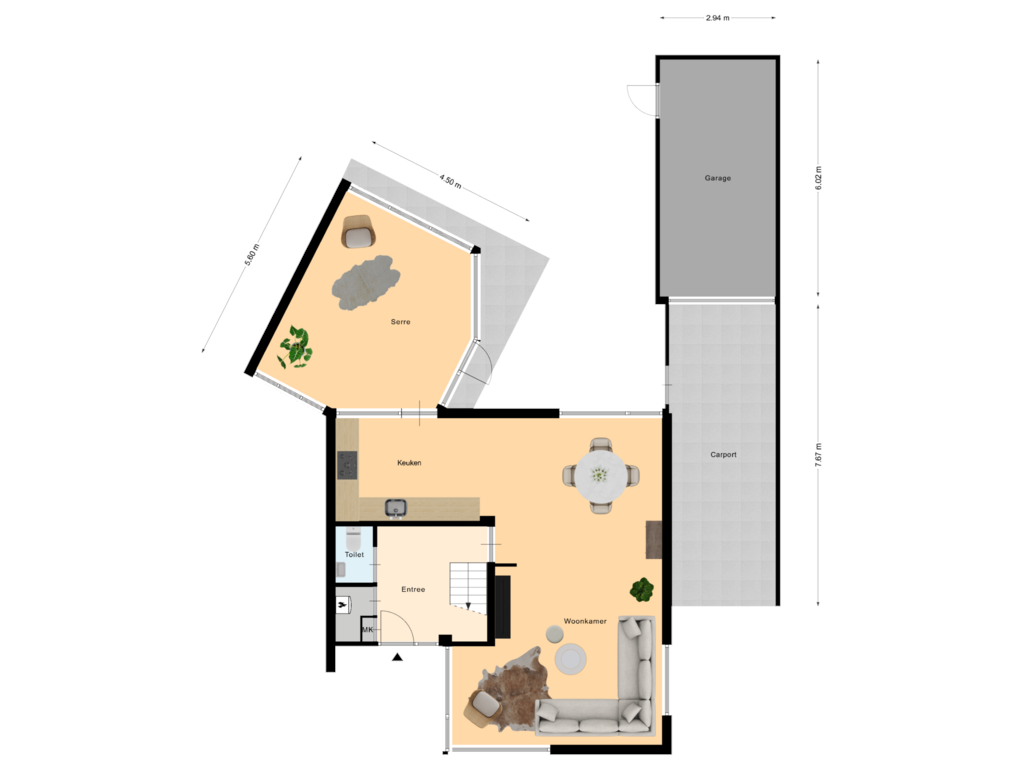 View floorplan of Begane Grond of de Voortmors 3