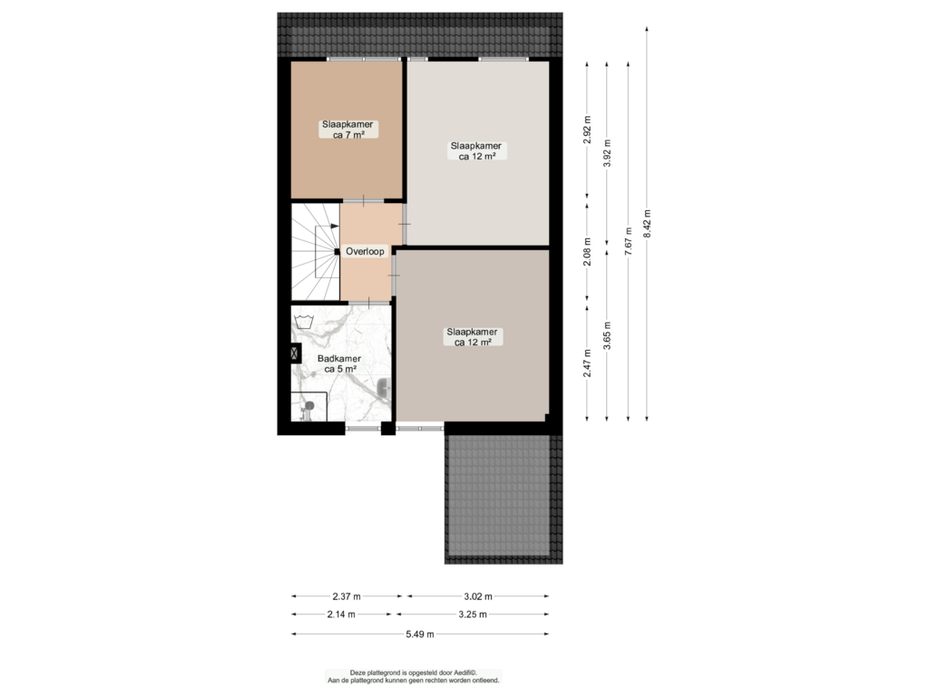 Bekijk plattegrond van Eerste verdieping van Grevingaheerd 101