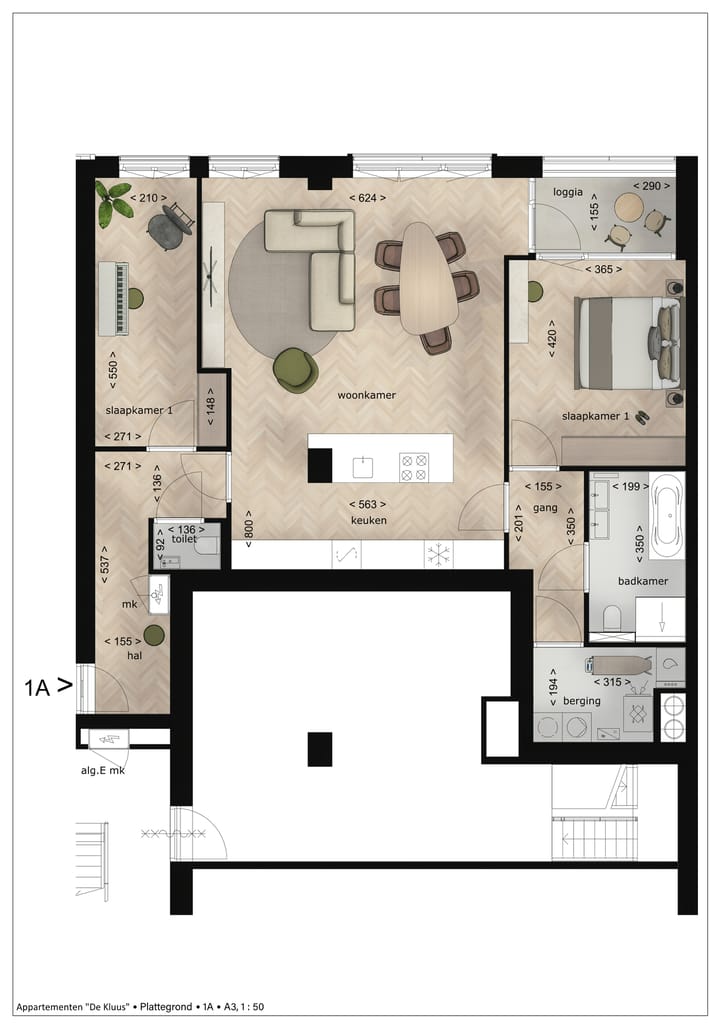 Foto 2 van "De Kluus" Appartement (Bouwnr. 1)