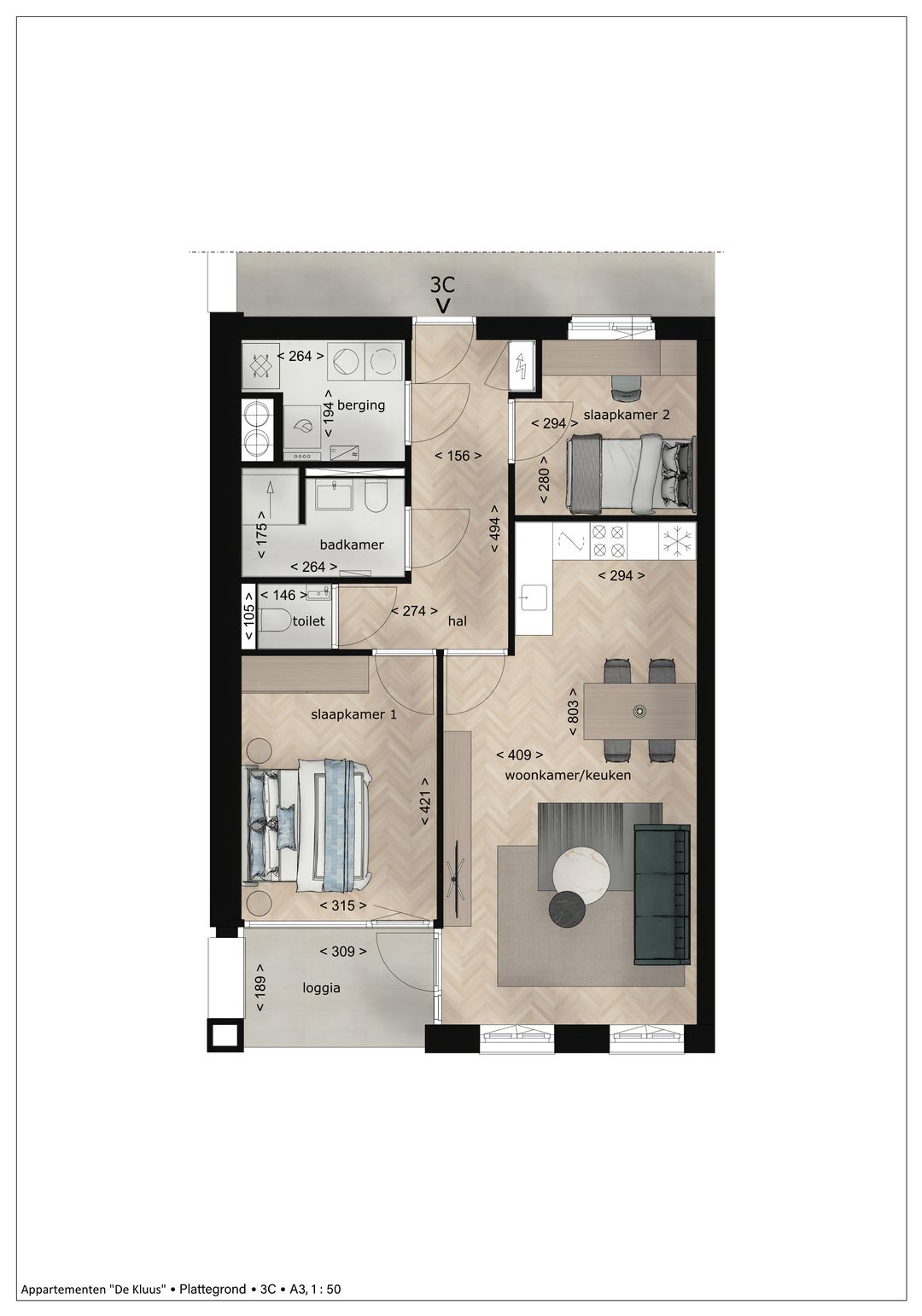 Foto 2 van "De Kluus" Appartementen (Bouwnr. 3)