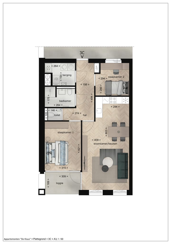 Foto 3 van "De Kluus" Appartementen (Bouwnr. 3)