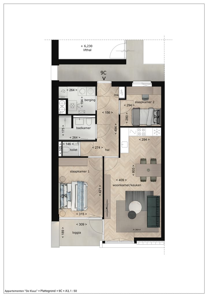 Foto 2 van "De Kluus" Appartementen (Bouwnr. 9)