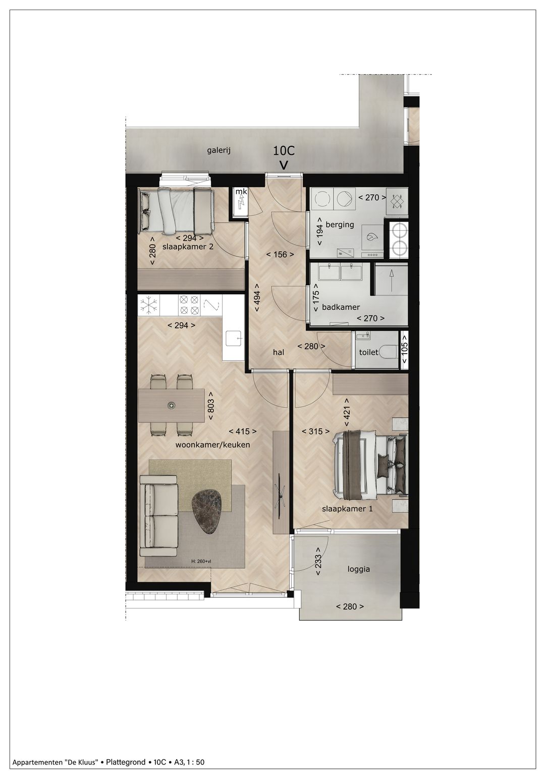 Foto 2 van "De Kluus" Appartementen (Bouwnr. 10)