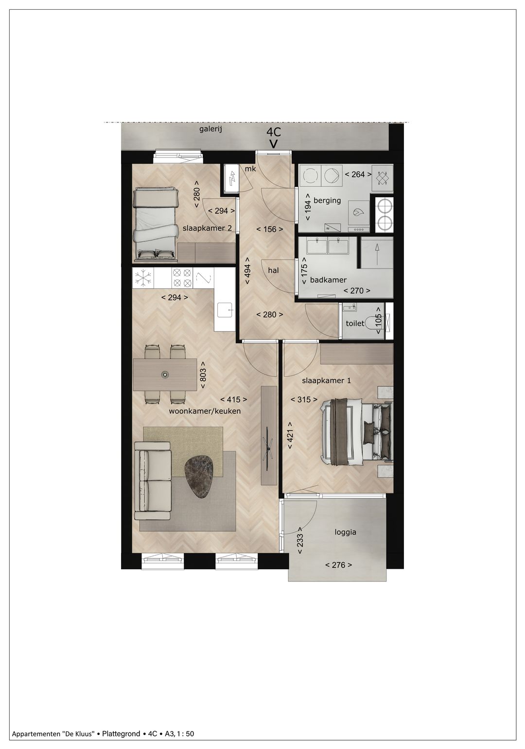 Photo 2 of "De Kluus" Appartementen (Bouwnr. 4)