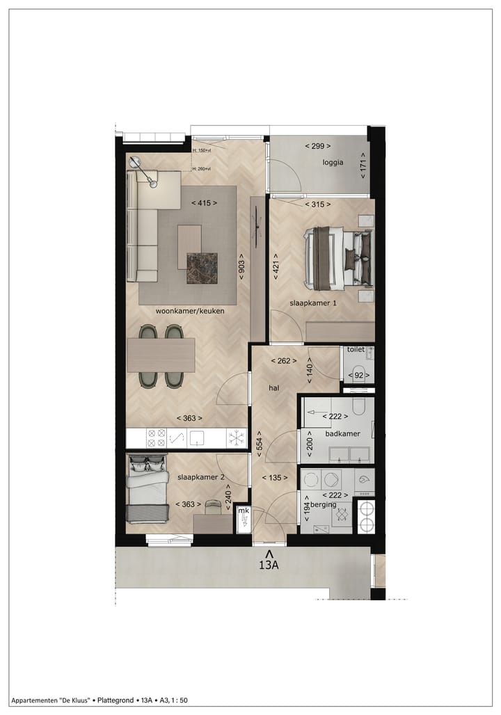 Foto 2 van "De Kluus" Appartementen (Bouwnr. 13)