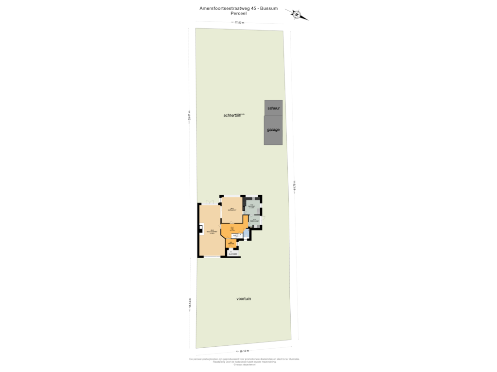 Bekijk plattegrond van PERCEEL van Amersfoortsestraatweg 45