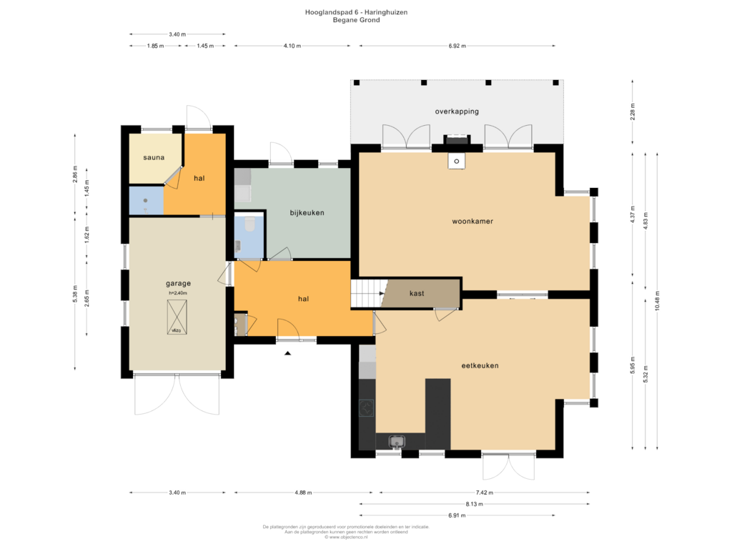 Bekijk plattegrond van Begane Grond van Hooglandspad 6