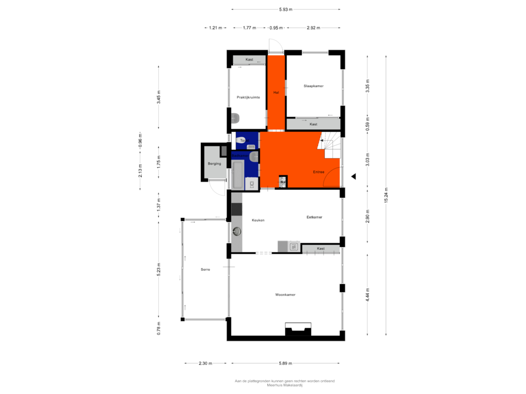 Bekijk plattegrond van Begane Grond van Singel 2