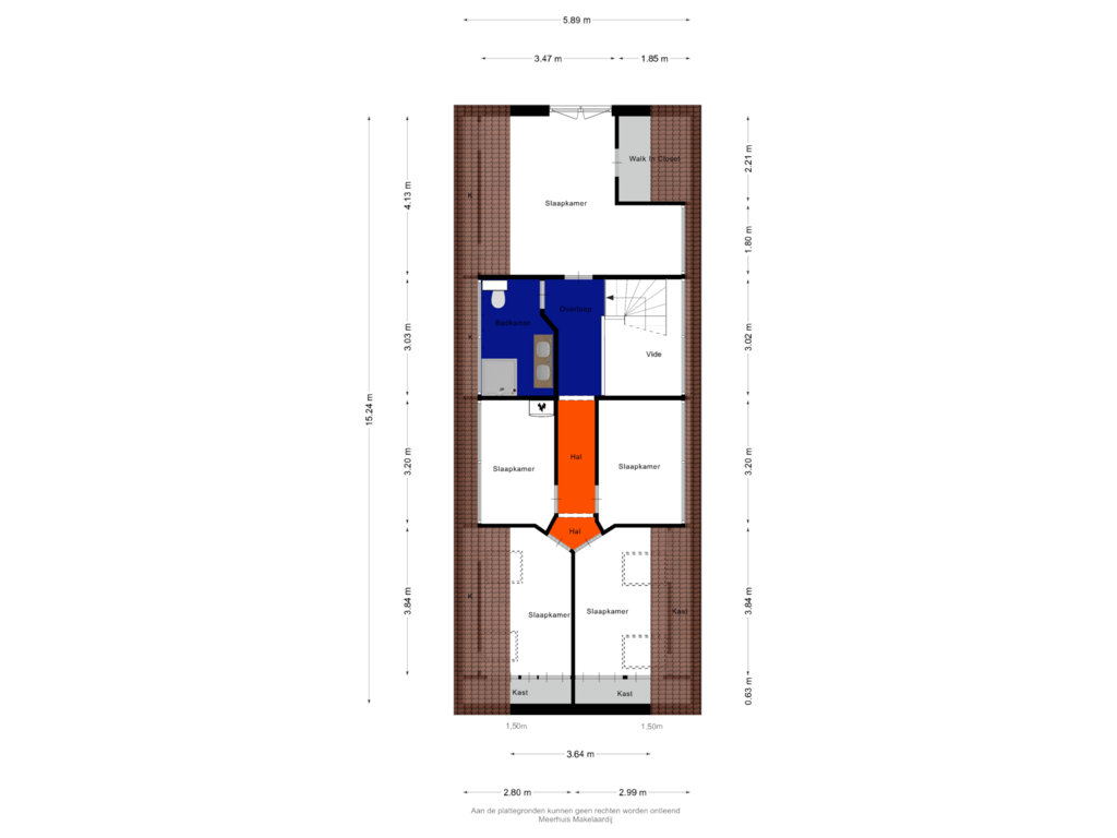 Bekijk plattegrond van Eerste Verdieping van Singel 2