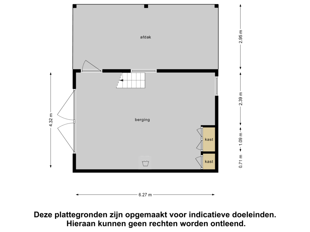 Bekijk plattegrond van Berging van Burgemeester van Engelenweg 195