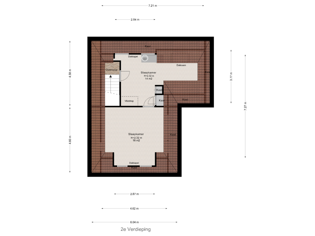 Bekijk plattegrond van 2e Verdieping van Vetkamp 27