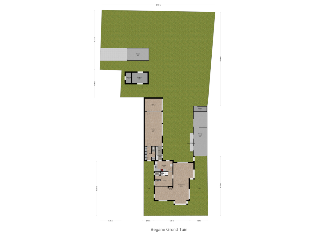 Bekijk plattegrond van Begane Grond Tuin van Vetkamp 27