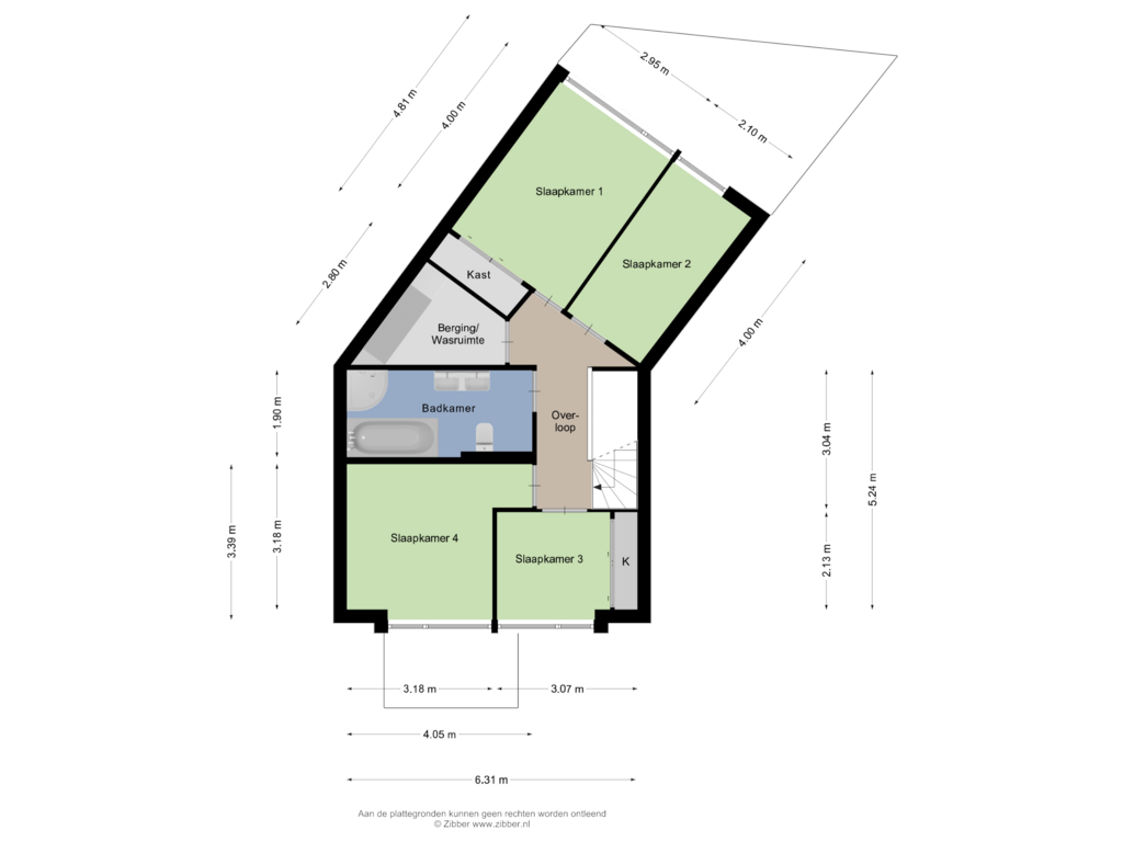 Bekijk plattegrond van Eerste verdieping van Prinses van Lotharingenstraat 130