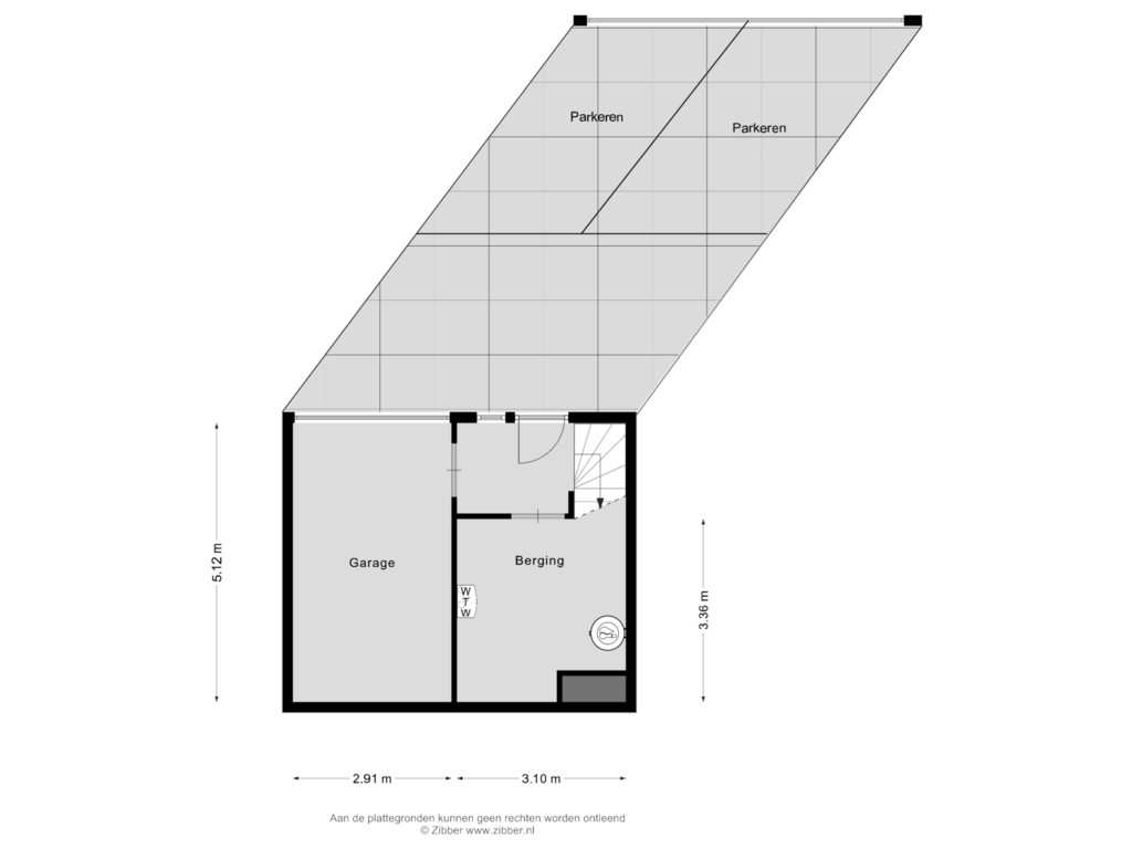 Bekijk plattegrond van Garage van Prinses van Lotharingenstraat 130