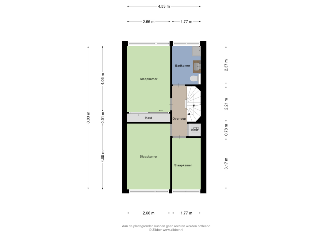 Bekijk plattegrond van Eerste Verdieping van Mercuriusstraat 32