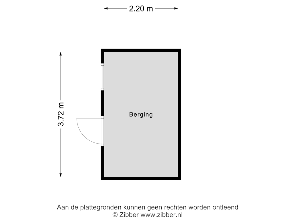 Bekijk plattegrond van Berging van Mercuriusstraat 32