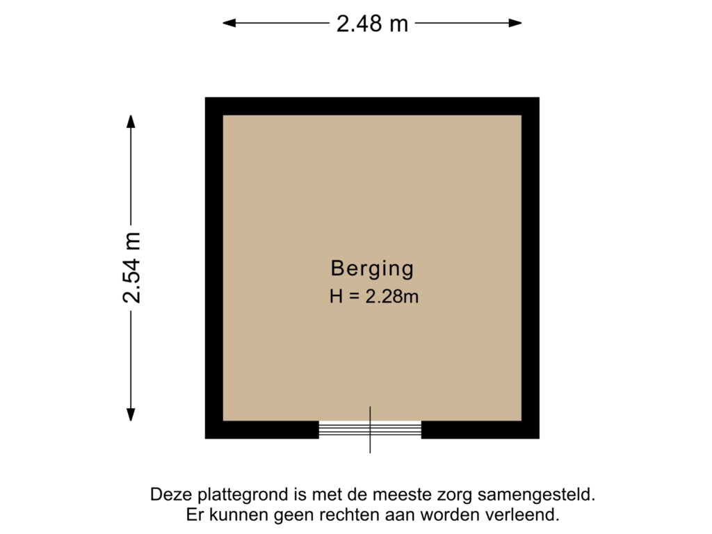 Bekijk plattegrond van Berging van Scheepstimmermanslaan 90