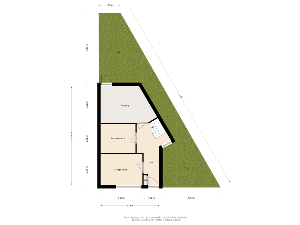 View floorplan of Begane Grond met Tuin of De Boog 85