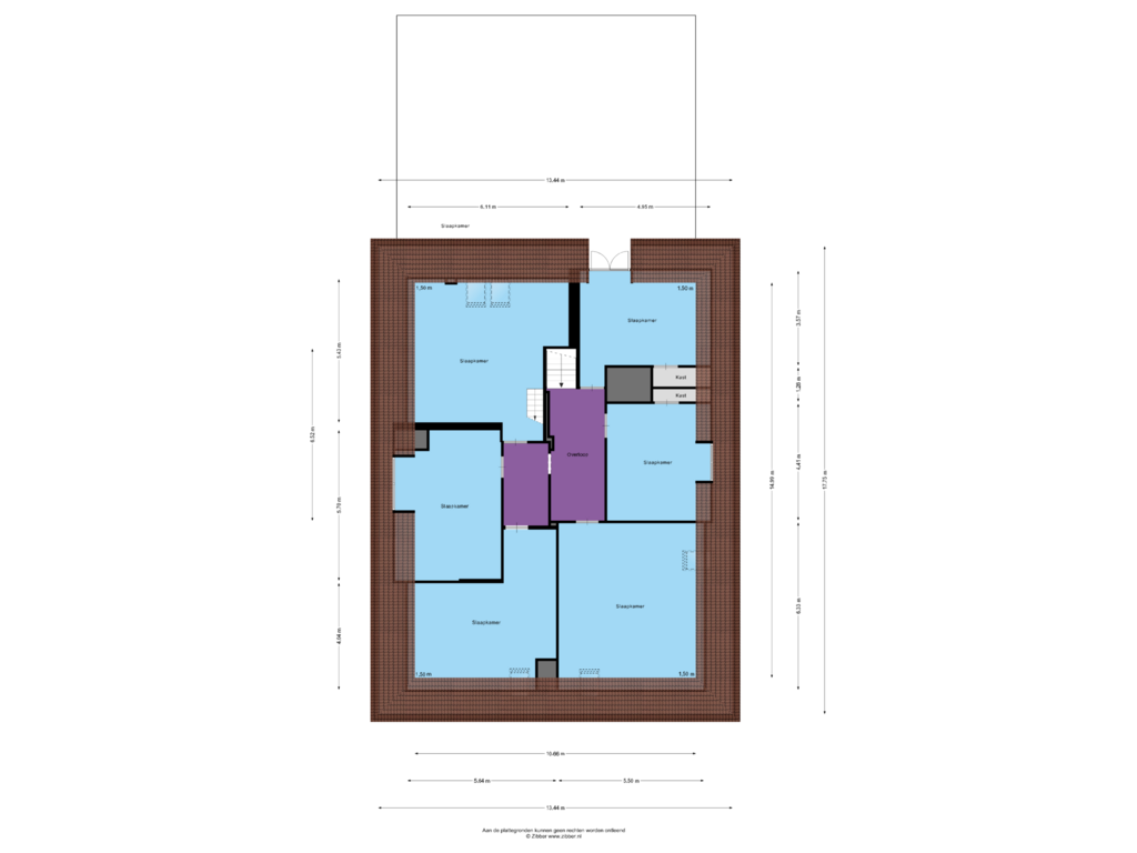 Bekijk plattegrond van Eerste verdieping van Wehmestraat 5