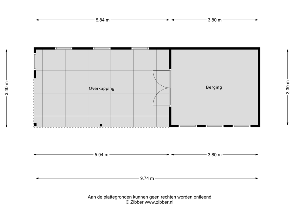 Bekijk plattegrond van Berging van Wehmestraat 5