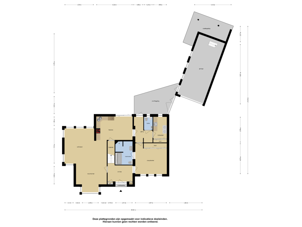 View floorplan of Begane Grond of Kapellerweg 18-A