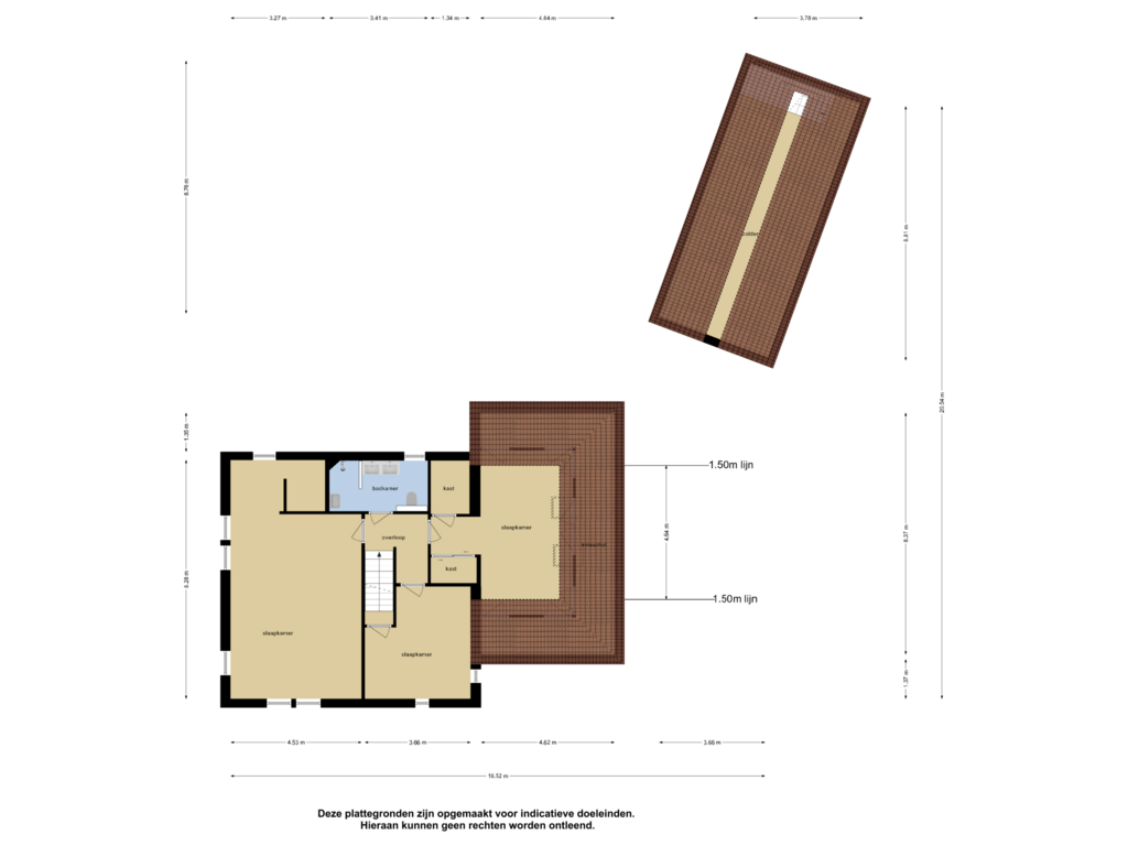 View floorplan of Eerste Verdieping of Kapellerweg 18-A