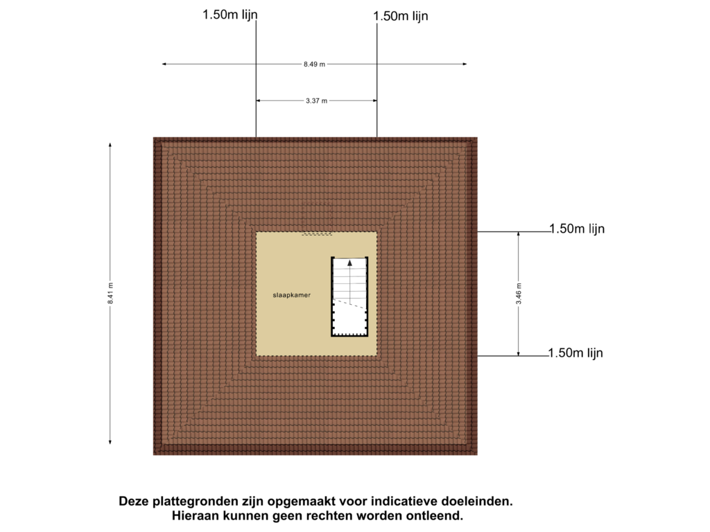 View floorplan of Tweede Verdieping of Kapellerweg 18-A