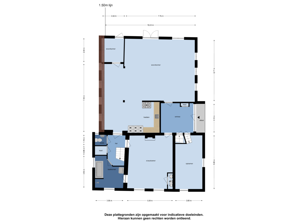 Bekijk plattegrond van Begane grond van Biezenweg 6