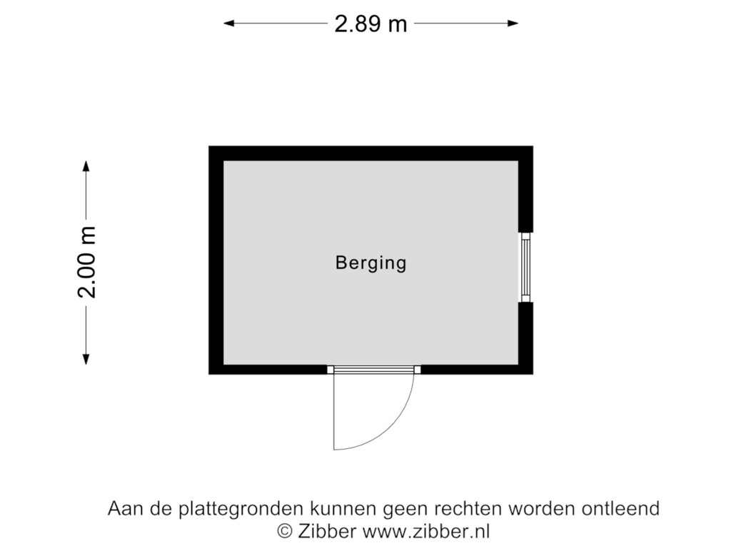 Bekijk plattegrond van Berging van Laan van Klarenbeek 37