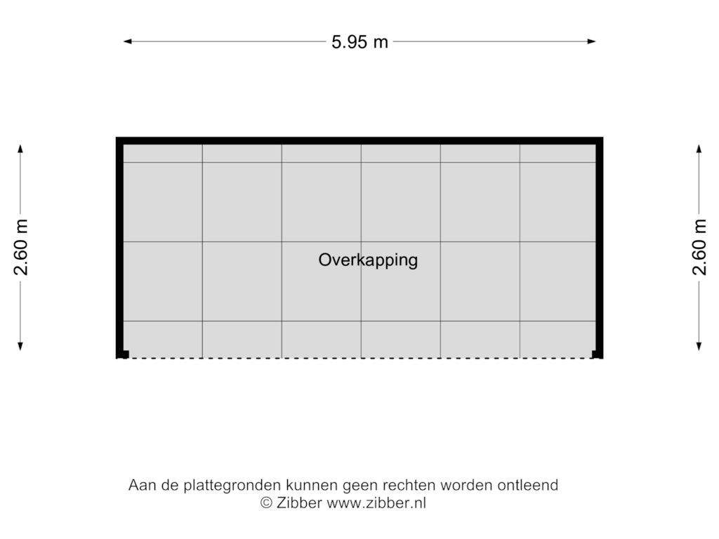 Bekijk plattegrond van Overkapping van Meester Haddersstraat 12