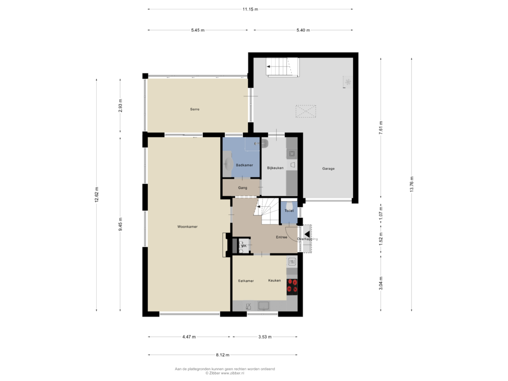 Bekijk plattegrond van Begane Grond van Stroeërweg 47