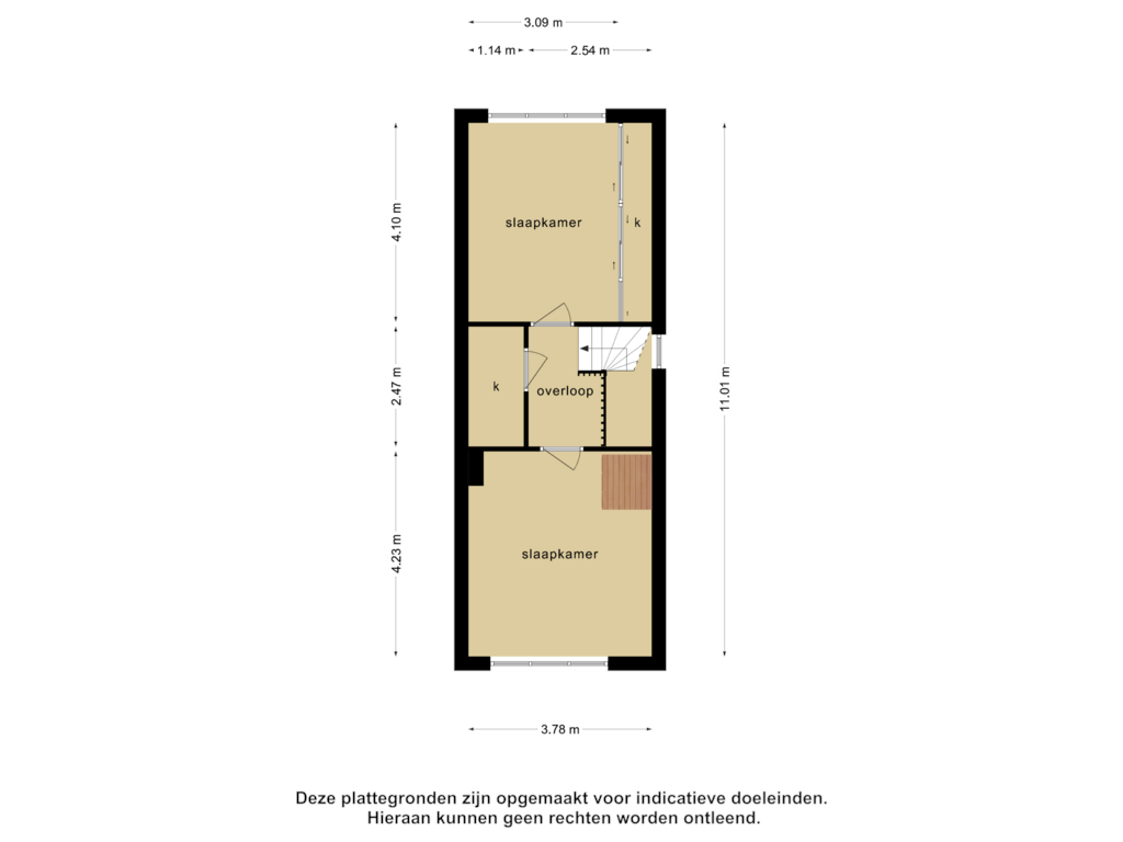 Bekijk plattegrond van 1e verdieping van Godfried Bomansstraat 7