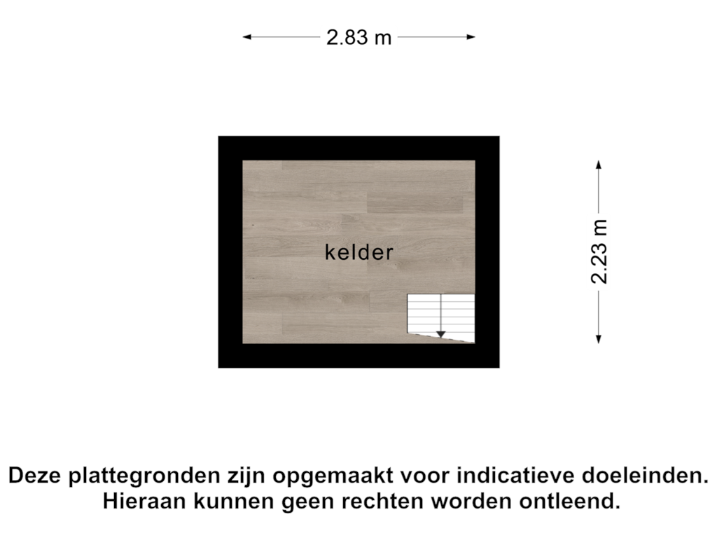 View floorplan of Kelder of Veerseweg 54