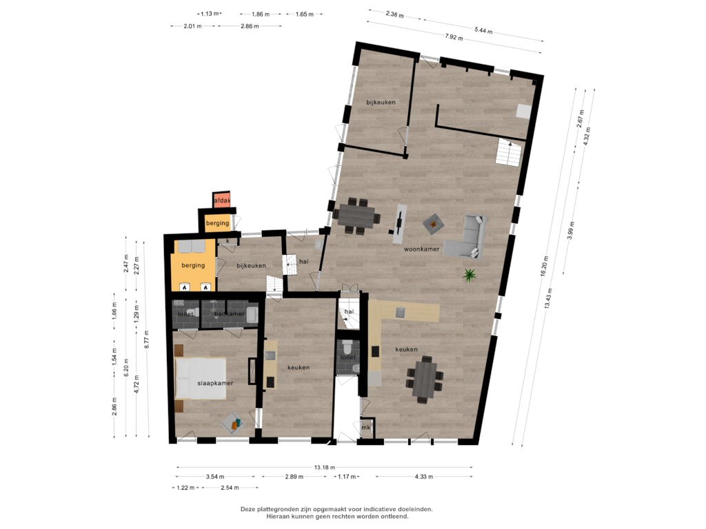 View floorplan of Begane grond of Veerseweg 54