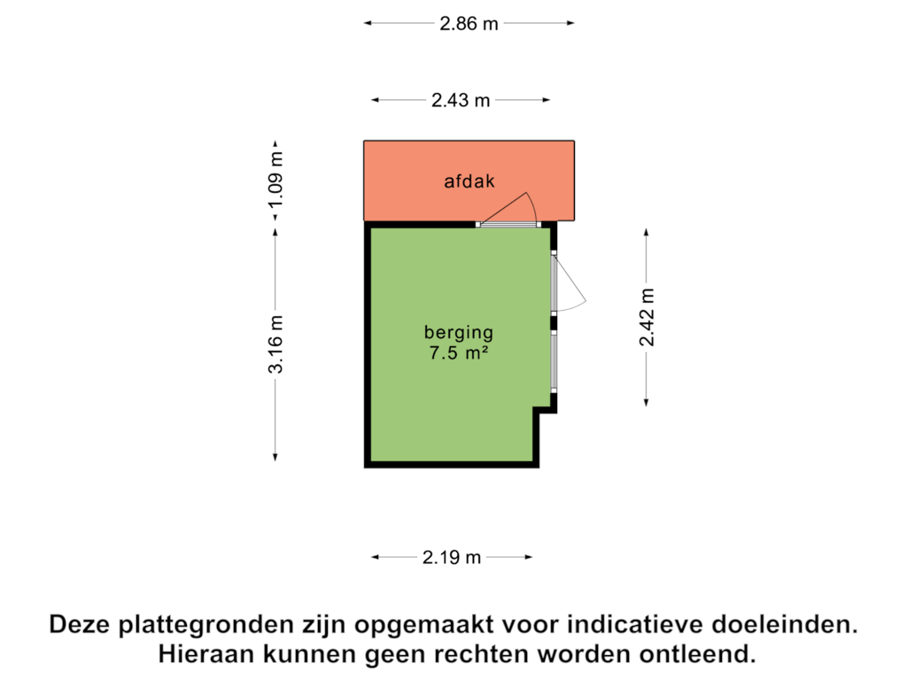 Bekijk plattegrond van Berging van Duivenslaagte 6