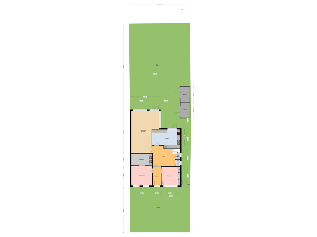 Bekijk plattegrond van perceel van Hoflaan 37